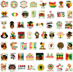 110 Pieces Juneteenth Freedom Day Stickers for Kids Black Independence Day Stick