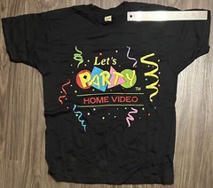 Vintage Lets Party Home Video Promo Shirt Mens XL Early 2000s Y2K New