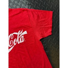 Coca-Cola Mens Graphic T-Shirt Red Heather Distressed Logo 20321 Size Medium NEW