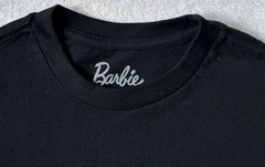 Barbie Mens Short Sleeve Black Crewneck Logo Graphic T- shirt Size S 34-36 Small