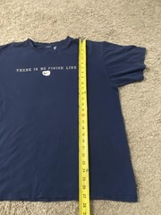 Nike Shirt Mens Extra Large Blue There Is No Finish Line Swoosh Graphic Running