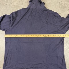 Vintage Polo Ralph Lauren T Shirt Mens XL Blue Turtle Neck Long Sleeve Preowned
