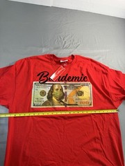 Headgear Classics Men’s T-Shirt Bandemic 100 Dollar Bill Size 2XL Red Tee NEW