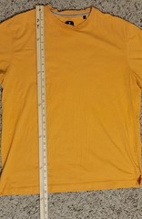 Left Coast Tee Men’s Large Orange Pima Cotton Short Sleeve Crew Neck T-Shirt
