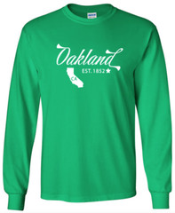 Oakland California State T-Shirt Graphic Tee Unisex Apparel Custom Text 