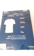 RW Rugged Wear Men’s 3 PACK WHITE CREW T-SHIRT, Short Sleeve Tagless Choose Size