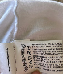 Authentic Chrome Hearts White Los Angeles Long Sleeve T Shirt sz S