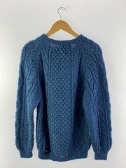 Other Brands CRESCENT MAX Knit Sweater (Thick) BLU Solid Color