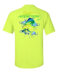 Salt Addiction Saltwater Dolphin Fishing Short Sleeve T Shirt Mahi Mahi Ocean