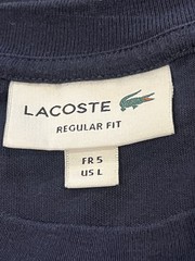 Lacoste Blue Large T Shirt 3D-Printed Graphic Crocodile Logo