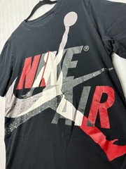 Nike Michael Jordan Jumpman TShirt Sz. L Classic Logo Cement Red Black Big Print