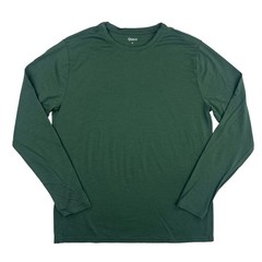 Quince Long Sleeve Crew Neck T-Shirt Men’s MEDIUM Green Lightweight Soft Knit