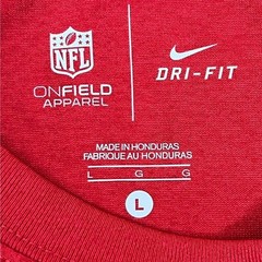 2011 NFL Nike DRI-FIT San Francisco 49ers L Red Short Sleeve On Field Tee L