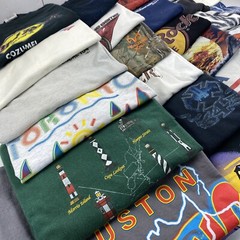 Wholesale Lot of 30 Modern/Vintage Mix Short Sleeve Tee Shirts (Sizes In Desc)