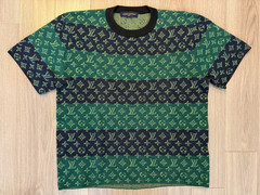 Louis Vuitton Monogram Short Sleeved Crewneck tee shirt dark night blue sz L