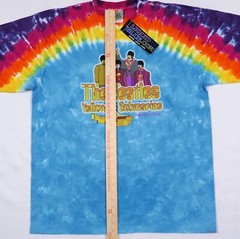 VTG NOS Liquid Blue The Beatles Yellow Submarine Tie-Dye T-Shirt XL ~ 2005 NWT