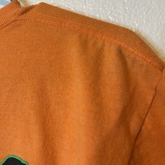 Bucees Franken Beaver No Tricks Just Treats Shirt Large Halloween Orange BG23