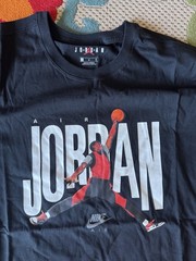 NWT – NIKE AIR x AIR JORDAN JUMPMAN LOGO SHIRT – SIZE L – BLACK – NEVER WORN