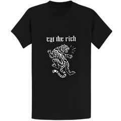 Gildan 5000 Eat The Rich Political T-Shirt – Progressive Social Justice Gift Tee