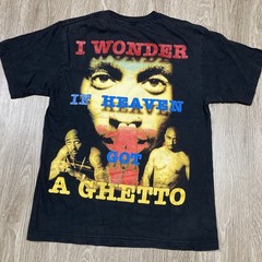 Tupac Shirt L 90s 00s Y2k 2pac All Over AOP Rapper Hip-hop Album Bootleg Rap Tee