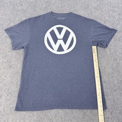 Volkswagen Vintage Official Logo Short Sleeve T-Shirt Fits Men’s Size Large Gray