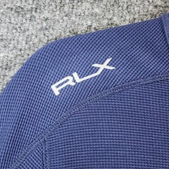 NWT RLX Ralph Lauren Men Performance Waffle Knit Golf Athleisure Crewneck Size M