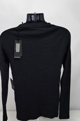 NWT Represent 247 Ribbed Long Sleeve Top Black Large