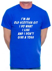I’m An Old Scottish Git Scotland Birthday Retirement Present Funny Mens T-Shirt
