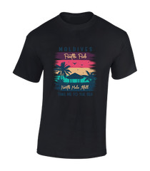 Maldives Take Me To The Sea Funny Cool Beach Casual Unisex T-Shirt