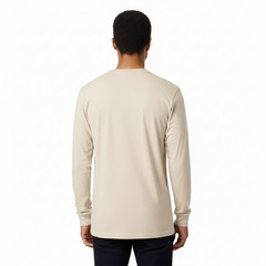 Gildan Men’s NEW Heavy Cotton Long Sleeve Crew Neck T-Shirt Solid Comfort 5400
