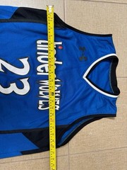 TinderWolves #23 Blue Basketball Jersey Parody Timberwolves Size M