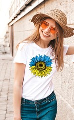 Ukraine T-shirt Sunflower Ukrainian Flag Unisex T shirt Ukrainian Gift
