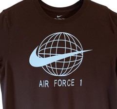 Nike Air Force 1 men’s brown short-sleeve graphic t-shirt size M