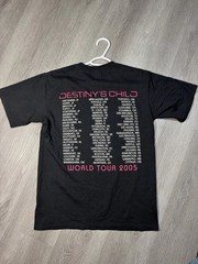 Anvil Medium Destiny’s Child World Tour 2005 Double-Sided Preshrunk Tee Black M