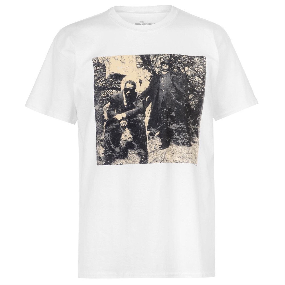 NOTORIOUS B.I.G. / BIGGIE SMALLS AND PUFF DADDY MEN’S PHOTO T-SHIRT- SIZE XL