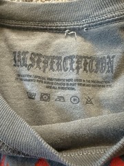 False Perception Pleasure Sect A Loud Temper Gray Graphic Tee Men’s L Cotton