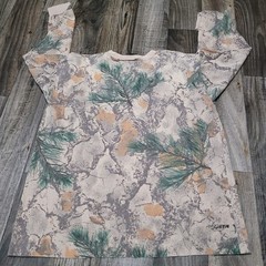 Vintage 90s Natural Gear Shirt Men’s Large USA Camo Pocket (Paint Spots) Spruce