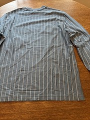 Lacoste Live men’s big logo long sleeve shirt SZ L Blue White