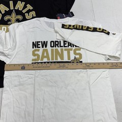 New Orleans Saints Shirt Mens XL Multi Color NFL Football 2 Pack Set Fanatics