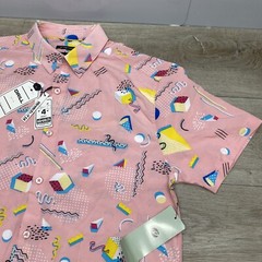 NWT 90s Inspired Button Up Drill Clothing Co Unisex T Shirt Pink 90% Polyester M