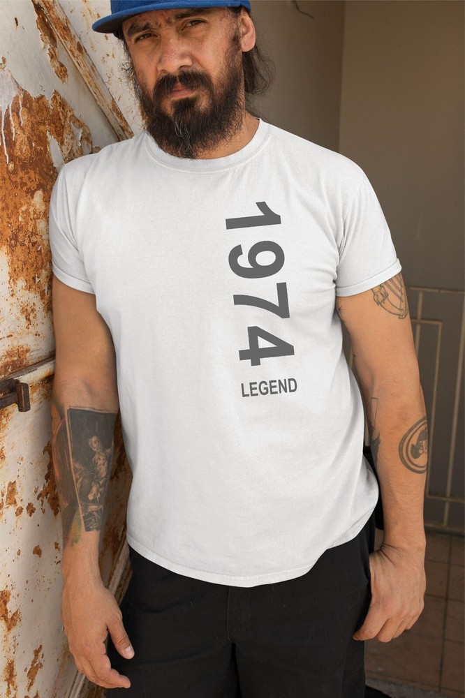 50th Birthday T-shirt, 50 Legend Birthday T-Shirt, 1974 Tshirt, Birthday Year