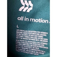 All in Motion Mens Performance SS T-Shirt Teal Blue Large New NWT Gym Workout