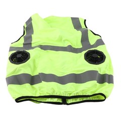 Cool Vest Summer Cooling Fan Waistcoat Air Conditioned Reflective Stripe