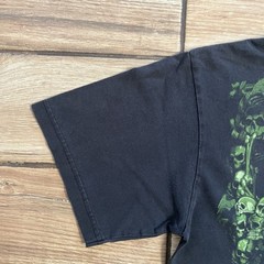 Vintage 2000s Y2K Green Skull Shirt M Juicy J 36 Mafia Memphis Nu Metal Swag