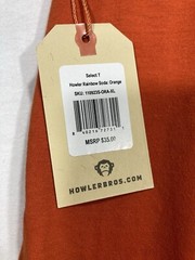 Howler Brothers Retro Soda Orange Men’s T-shirt XL NEW with tag