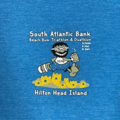 Hilton Head Island Beach Bum Triathlon Tee Mens L Coastal Resort Vacation Core