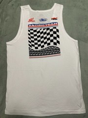 JT Racing USA Honda Racing Team Checkerboard Graphic Tank Top, Size Large