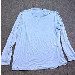 32 Degrees Cool Long Sleeve Shirt Mens XL Blue Gray Performance Mesh Crew Neck