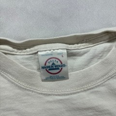 Vintage Gus Macker T-Shirt Mens Large White Traverse City MI Basketball 2002 Y2K