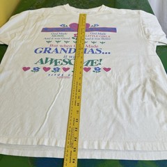 Vintage Single Stitch God Made Grandmas Awesome 90’s Large T-Shirt Grannycore L